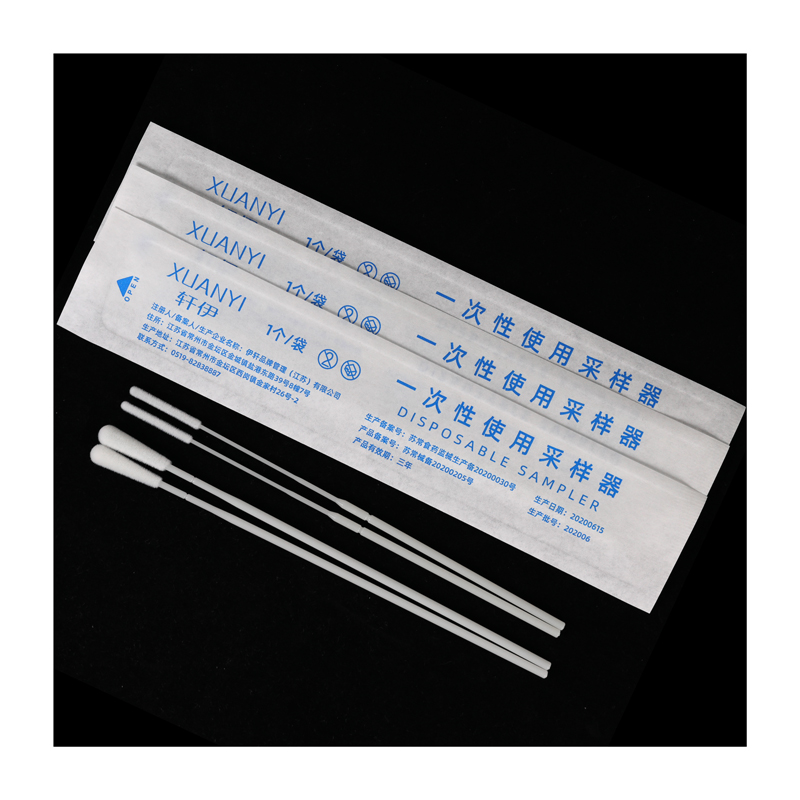 Sterile Nasopharyngeal Flocking Nylon Flocked Nasal Specimen Swab Collection