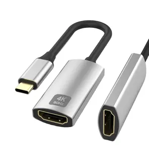 Toptan usb tipi c hdmi dongle-Prim 4K 60Hz USB tip C erkek HDMI dişi adaptör Dongle USB-C dönüştürücü Laptop için
