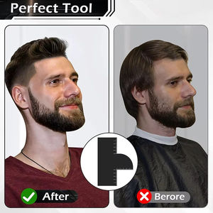 Outil professionnel de façonnage de la barbe, carte de rehaussement de la ligne des cheveux pour un façonnage précis de la barbe, outil indispensable pour les hommes - Product Image 6