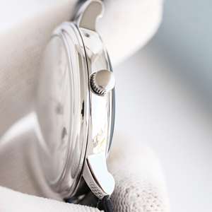 Montre ZS 39 mm de luxe à mouvement mécanique, boîtier en acier inoxydable, cadran en cristal saphir, bracelet en cuir véritable, aiguilles lumineuses, 10 bars - Product Image 5