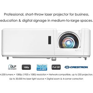 โปรเจคเตอร์ Optoma ZH406ST ระยะฉายสั้น 1080p 4200 ลูเมนส์ เลเซอร์ สำหรับธุรกิจและการศึกษา - Product Image 5