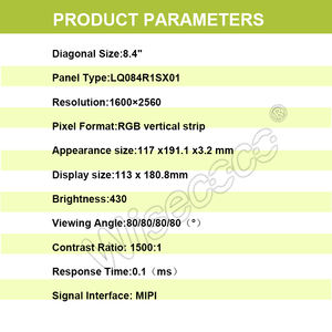 Wisecoco Écran tactile haute résolution 8.4 pouces 1600*2560 Mipi Ips Tfy Écran LCD à luminosité personnalisée en option - Product Image 5