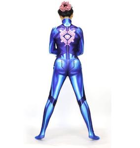 Ecowalson <span class=keywords><strong>Samus</strong></span> Aran Cosplay disfraz juego <span class=keywords><strong>Samus</strong></span> Zero Aran superhéroe disfraces Halloween fiesta Zentai mono adultos niños - Product Image 2