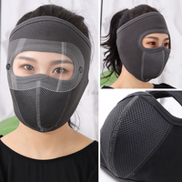 Masque d'hiver chaud de qualité supérieure avec lunettes anti-vent, en polaire, pour la pratique du ski et de la randonnée, masque intégral