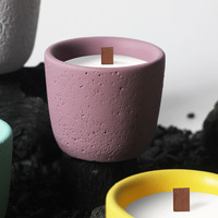 Meilleure Vente : Pot à Bougie en Ciment Style Nordique, Récipient DIY pour Bougies