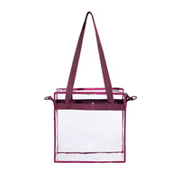 Sacs fourre-tout transparents en PVC imperméables personnalisés pour la plage et le voyage, sacs de shopping pour femmes, sacs à cosmétiques