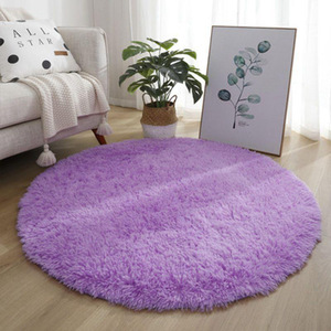 <span class=keywords><strong>Tappeto</strong></span> <span class=keywords><strong>Rotondo</strong></span> in Peluche Resistente allo Sporco, Tappetino per Divano e Tavolino, Facile <span class=keywords><strong>da</strong></span> Pulire, Adatto per Soggiorno e Camera <span class=keywords><strong>da</strong></span> Letto - Product Image 2