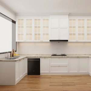 Cuisine en L complète avec réfrigérateur et évier, design moderne et simple, prix abordable, Chine 2025 - Product Image 1