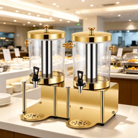 Distributeur de boissons pour restaurant, 8L, à coupelles individuelles, pour jus de fruits et boissons froides, avec seau à glace