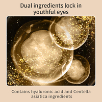 OEM Gel cristal hydratant doux et raffermissant Masque anti-rides pour les yeux Forme de feuille de patch pour le soin des cernes