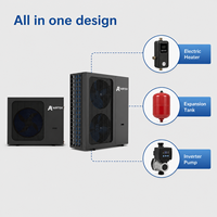 Pompe à chaleur air-eau WIFI pour chauffage et refroidissement, fabricant de pompes à chaleur mini DC Inverter R32, chauffe-eau pour piscine