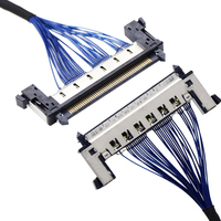 Haute qualité personnalisé 50 ohms IPX LVDS Micro assemblage de câble coaxial 20pin 60pin conducteur en cuivre faisceau de câbles isolation en PVC