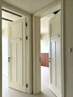 Portes Françaises en Bois pour l'Aménagement Intérieur des Maisons, Portes Intérieures pour Chambres, Quincaillerie de Porte, Rangement et Placards