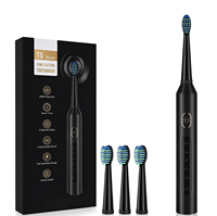 Brosses à dents T5 Oral Care Brosse à dents intelligente rechargeable étanche (IPX7) Fonction de blanchiment des dents portable sans fil pour la maison