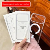 Coque de téléphone antichoc transparente en TPU+PC avec découpe magnétique de précision, anti-chute, vente en gros, pour iPhone 14 15 16 17 18 Pro Max Air