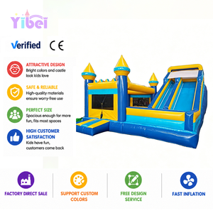 Château gonflable bleu populaire Yibei, équipement <span class=keywords><strong>de</strong></span> jeu <span class=keywords><strong>pour</strong></span> enfants, idéal <span class=keywords><strong>pour</strong></span> les fêtes d'<span class=keywords><strong>anniversaire</strong></span>, la <span class=keywords><strong>location</strong></span> et les événements commerciaux - Product Image 4
