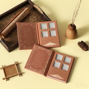 Caja de Paleta de Sombras de Ojos Vacía Personalizada, Estilo Libro, Embalaje de Papel Vintage con Cierre Magnético, Paleta de Sombras de Ojos Recargable, Maquillaje - Product Image 3