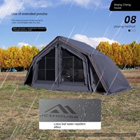 Tente gonflable House 8+88 Pro, imperméabilisation 1500-2000 mm, quatre saisons, prête à l'emploi, camping, pêche, PVC