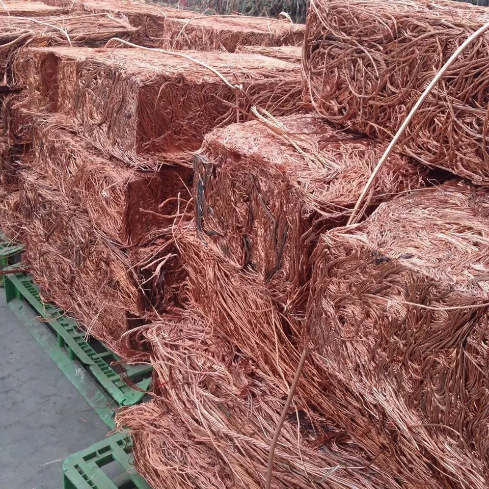 Alambre de cobre barato Chatarra a granel proveedores 99.99% alambre de cobre chatarra embalaje en caja chatarra cobre