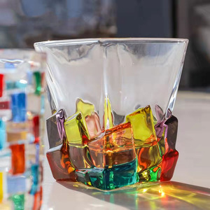 <span class=keywords><strong>Verre</strong></span> à vin classique de haute qualité, peint à la main, en cristal, multicolore, personnalisable, pour <span class=keywords><strong>whisky</strong></span> - Product Image 2