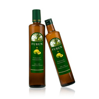 Envase Redondo Ámbar Vacío para Cocina de 250 ml y 500 ml para Salsa de Soja, Aceite de Oliva, con Tapa de Plástico
