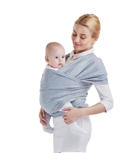 Porte-bébé ajustable et extensible <span class=keywords><strong>en</strong></span> tissu doux, facile à utiliser, sans boucle, idéal comme cadeau de naissance ou pour la douche, écharpe de <span class=keywords><strong>portage</strong></span> pour bébé - Product Image 1