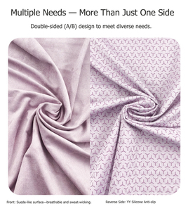 Serviette de <span class=keywords><strong>yoga</strong></span> ovale en suède avec revêtement antidérapant en silicone absorbant <span class=keywords><strong>la</strong></span> transpiration pour tapis de <span class=keywords><strong>yoga</strong></span> chaud, idéale pour <span class=keywords><strong>la</strong></span> <span class=keywords><strong>maison</strong></span>, <span class=keywords><strong>la</strong></span> salle de sport et le studio de Pilates - Product Image 3