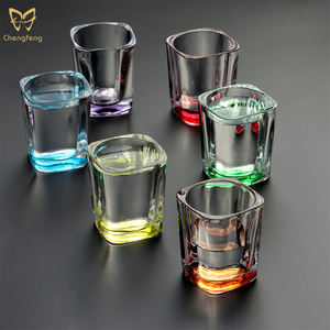 2.4 once bicchierini colorati da 70ml di Tequila in vetro Mini Base pesante, bicchiere piccolo per whisky, Tequila, Vodka e liquori - Product Image 2