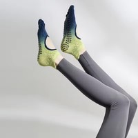 Crew Femme Logo Personnalisé Grip Antidérapant Coton Premium Fitness Pilates Crew 5 Toes Yoga Gripper Pilates Chaussettes