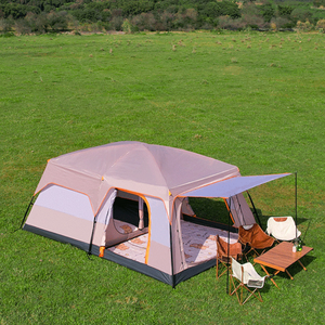 Ensemble de tente de <span class=keywords><strong>camping</strong></span> compacte pliable facile à transporter, tente Oxford imperméable et résistante au vent avec revêtement argenté <span class=keywords><strong>pour</strong></span> la protection solaire, idéale <span class=keywords><strong>pour</strong></span> les vacances à la plage - Product Image 2