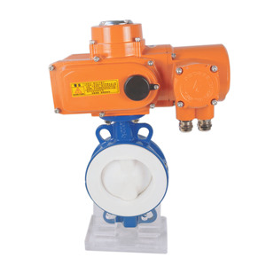 Válvula de Mariposa de Acero Inoxidable con Abrazadera de PTFE y Actuador Eléctrico Rotatorio para Aplicaciones de Agua - Product Image 5