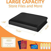 Organizador de Archivos Ignífugo, Carpeta Expandible de 13 Bolsillos con Múltiples Compartimentos, Carpeta de Papel Tipo Acordeón para Archivos Tamaño Carta y A4