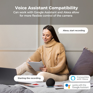 LNDU CL01 4K Tuya APP Cable Wifi gratuito Red PIR Detección Cámara de seguridad inteligente para interiores con asistente de <span class=keywords><strong>Google</strong></span> Alexa - Product Image 5