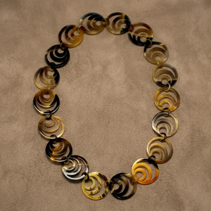 Collar de Cadena de Cuerno de Búfalo Ecológico al por Mayor, Estilo Moderno y Lindo, para Celebraciones de Aniversario, 90cm, 80-100g, Unisex, Personalizable - Product Image 2