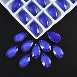 OLeeya Popolari Cristalli 3A da Cucire, Grandi Forme, Colori Neon Personalizzati, Strass Flatback da Cucire, Pietre di Vetro per Abiti da Ballo - Product Image 3