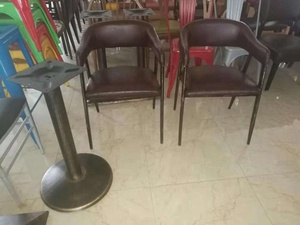 Ensemble table et chaises de <span class=keywords><strong>restaurant</strong></span> et hôtel modernes en fer avec assise rembourrée pour usage commercial et café - Product Image 4