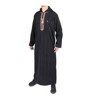Túnica de Ramadán de manga larga con capucha de tela Koshibo de tela de hombre adulto Islámico