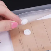 Прозрачный пакет для документов с кнопкой-застежкой, водонепроницаемый пластиковый пакет-конверт для хранения файлов