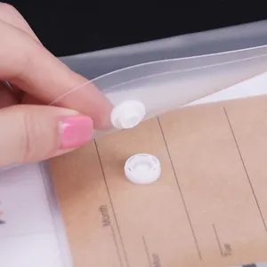 투명 스냅 버튼 문서 파일 가방 방수 봉투 플라스틱 파일 홀더 가방