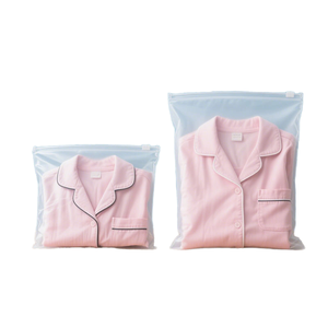 Bolsa de Ropa de Plástico PE Esmerilado de Alta Calidad con Cierre de Cremallera y Impresión Mate para Empaque de Ropa - Product Image 1