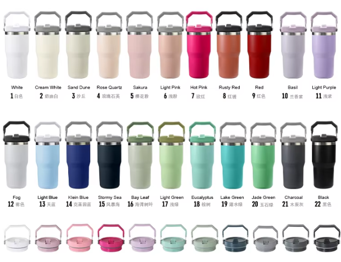 20oz avec couvercle à poignée