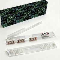 Kit de 4 règles de Mahjong complètes, légères, durables et pratiques pour le tri des tuiles de Mahjong américain - Vente en gros usine