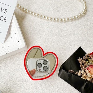 Phone Airbag Holder Pocket <strong>Compact</strong> Mirror Sticker Plastic Extendable Minimalist Fruit Grapefruit Tulip Design for On-the-Go - Product Image 5
