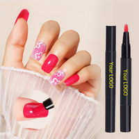 Stylo de Nail Art 3-en-1 : Kit de Vernis Gel UV Monophase Haute Performance, Non Toxique, Base, Couleur et Top Coat, Certifié HALAL, pour Salon de Manucure et Création DIY