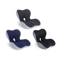 Coussin Orthopédique Premium en Mousse à Mémoire de Forme, Antistatique, Matelassé et Respirant pour Voiture et Bureau, Soutien Dorsal