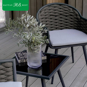 Ensemble de chaises et de tables de <span class=keywords><strong>bar</strong></span> en <span class=keywords><strong>terrasse</strong></span> pour restaurant café en aluminium moderne personnalisé pour l'extérieur pour les fêtes et événements - Product Image 4