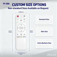 Télécommande à code fixe antichoc KEYUAN TY-20A à 4 boutons avec portée de 20 m et piles AAA