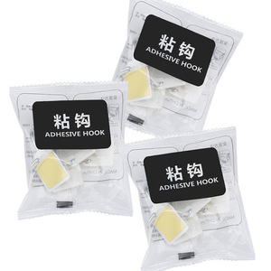 Creative Plastic <b>Hooks</b>, Pack of 6, Residue-Free Adhesive <b>Hooks</b> for Doors and <b>Bathrooms</b>, Creative <b>Bathroom</b> Wall <b>Hooks</b> - Product Image 1