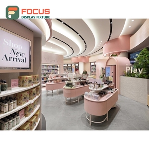 Support de présentation de perruques haut de gamme en bois et verre, étagère multi-niveaux pour magasin de coiffure - Product Image 1