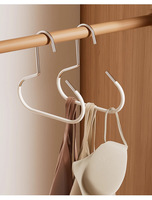 Cintres multi-usages en métal à un seul niveau, gain de place, type crochet, pour foulards, ceintures, lunettes, serviettes, châles, chapeaux, cravates, placard